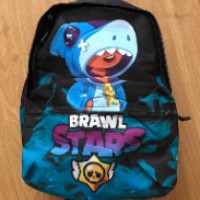 Утерян рюкзак Brawl Stars чёрно-голубой расцветки с рисунком